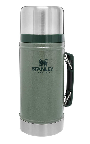 Stanley 10-07937-001 Wide Mouth Vacuum Bottle, Hammertone Green, Stainless Steel