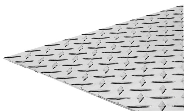 SteelWorks 11254 Thread Plate, Aluminum Mill Finish, 12" x 24"