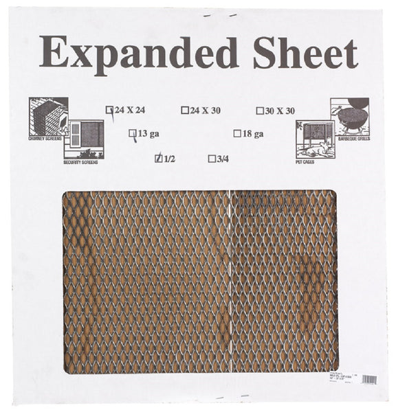 SteelWorks 11795 Weldable Diamond Metal Sheet, 24" x 24", 13 Gauge