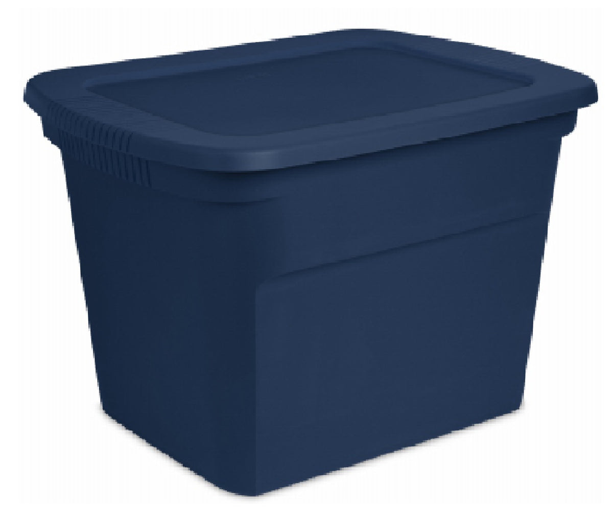Sterilite 17317408 Plastic Storage Tote Box, 18 Gallon