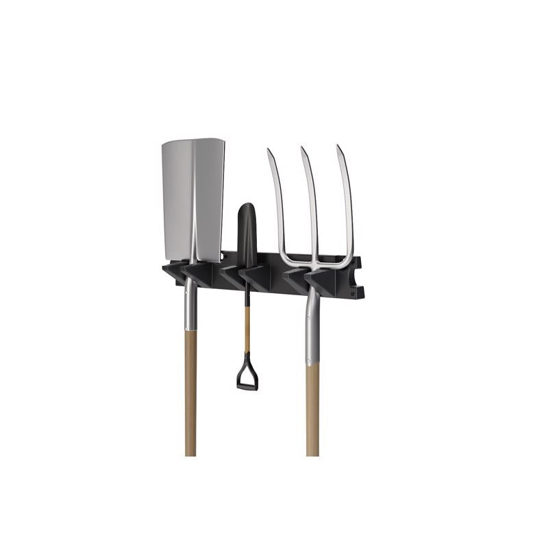 Suncast V724BLD Resin Long Handle Tool Hanger, Black, 25 inches