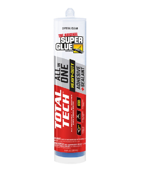 Super Glue 11711002 Total Tech Construction Adhesive Sealant, 9.8 Oz