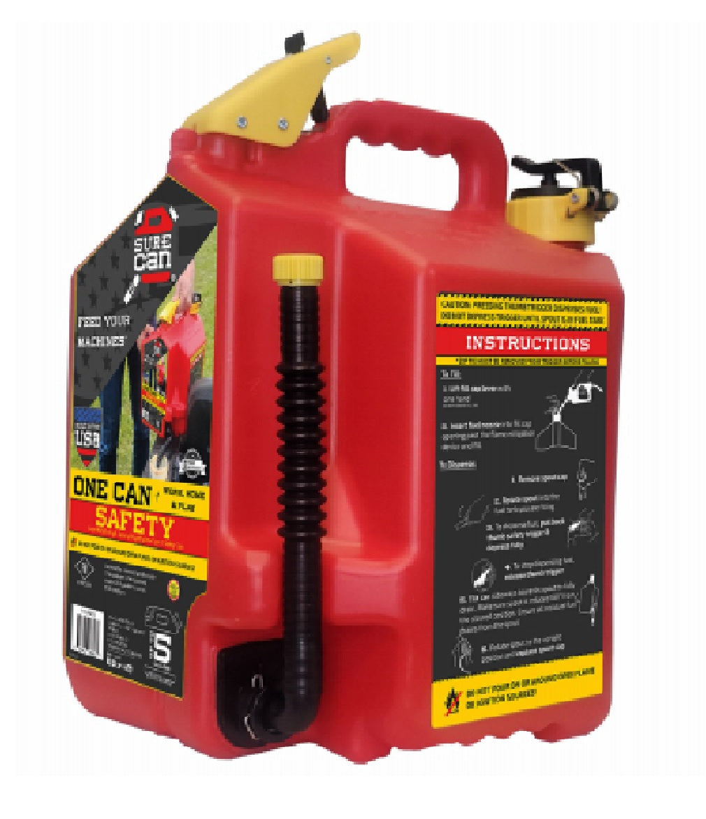 SureCan SUR5SFG2 Protable Safety Gas Can, 5 Gallon