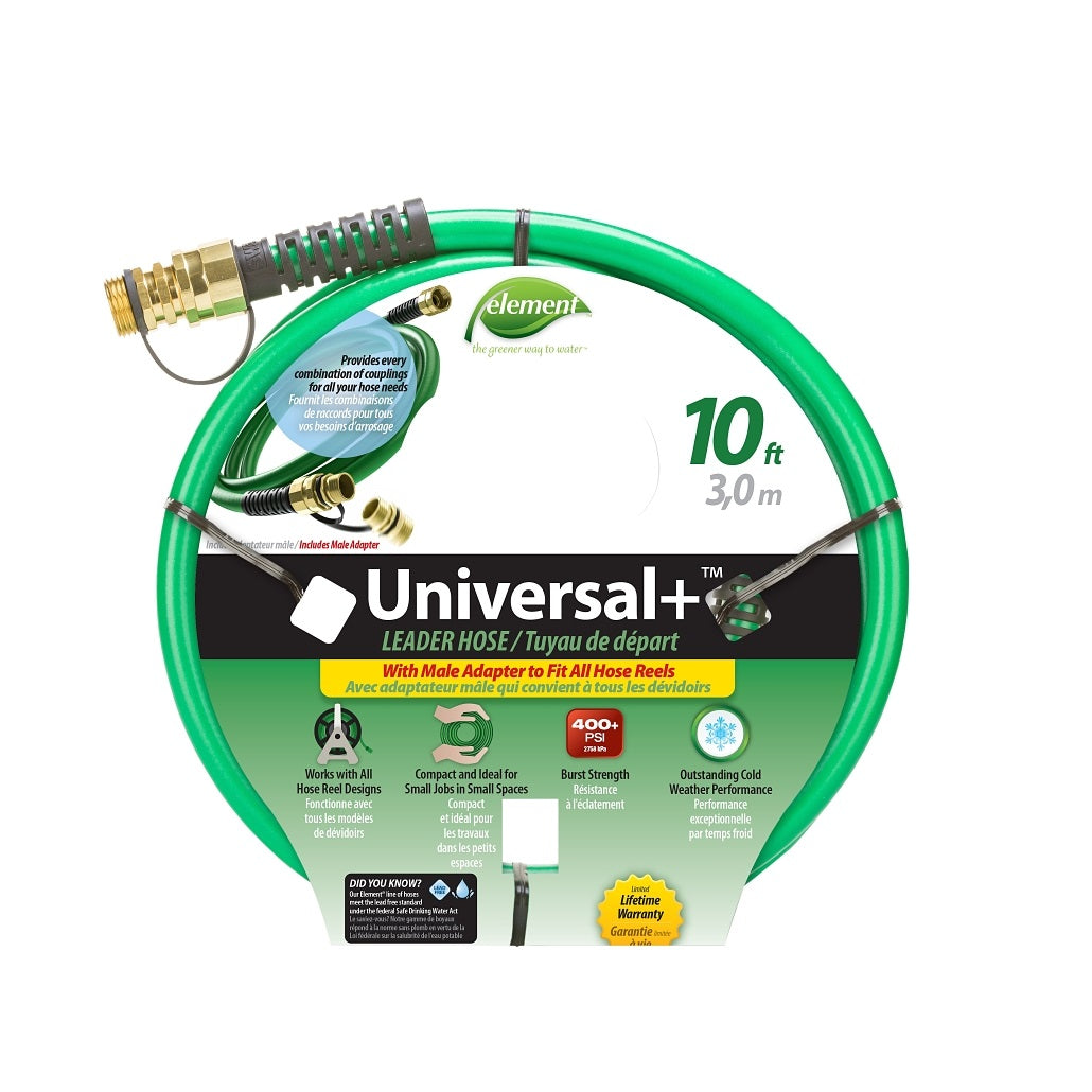 Swan CELUN12010 Universal Leader Hose, Green, 10 Ft