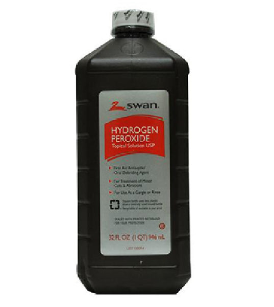 Swan PH-008 Hydrogen Peroxide 3% Topical Solution USP, 32 Ounce
