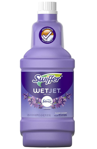 Swiffer 23680 WetJet Multi-Purpose and Hardwood Liquid Floor Cleaner, 42.2 fl Oz