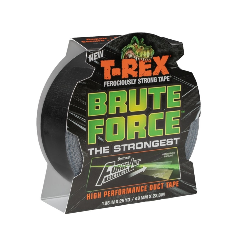 T-Rex 242703 Brute Force Duct Tape, 25 Yard x 1.8", Silver