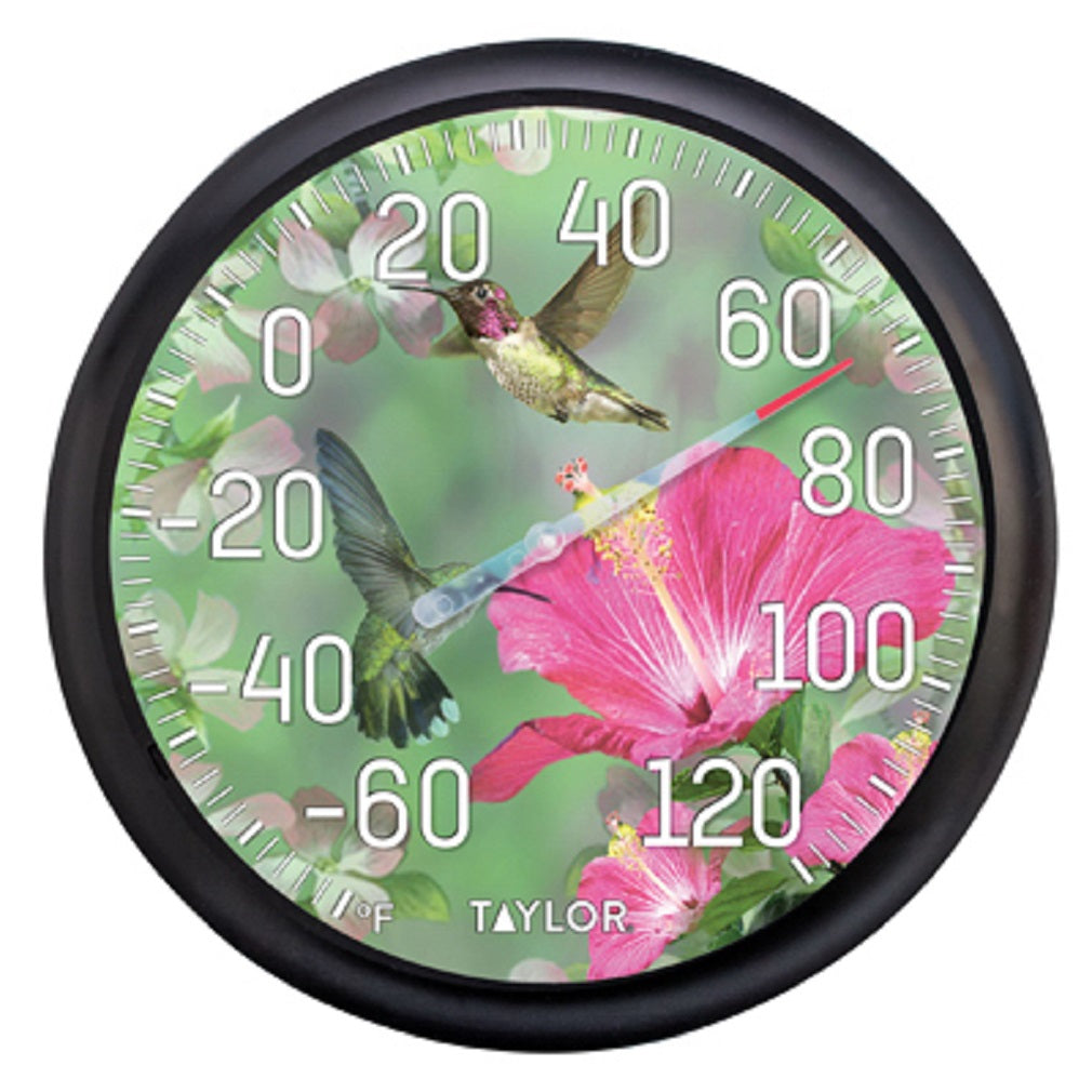 Taylor 6708N Hummingbird's Bouquet Thermometer, 13.25 Inch