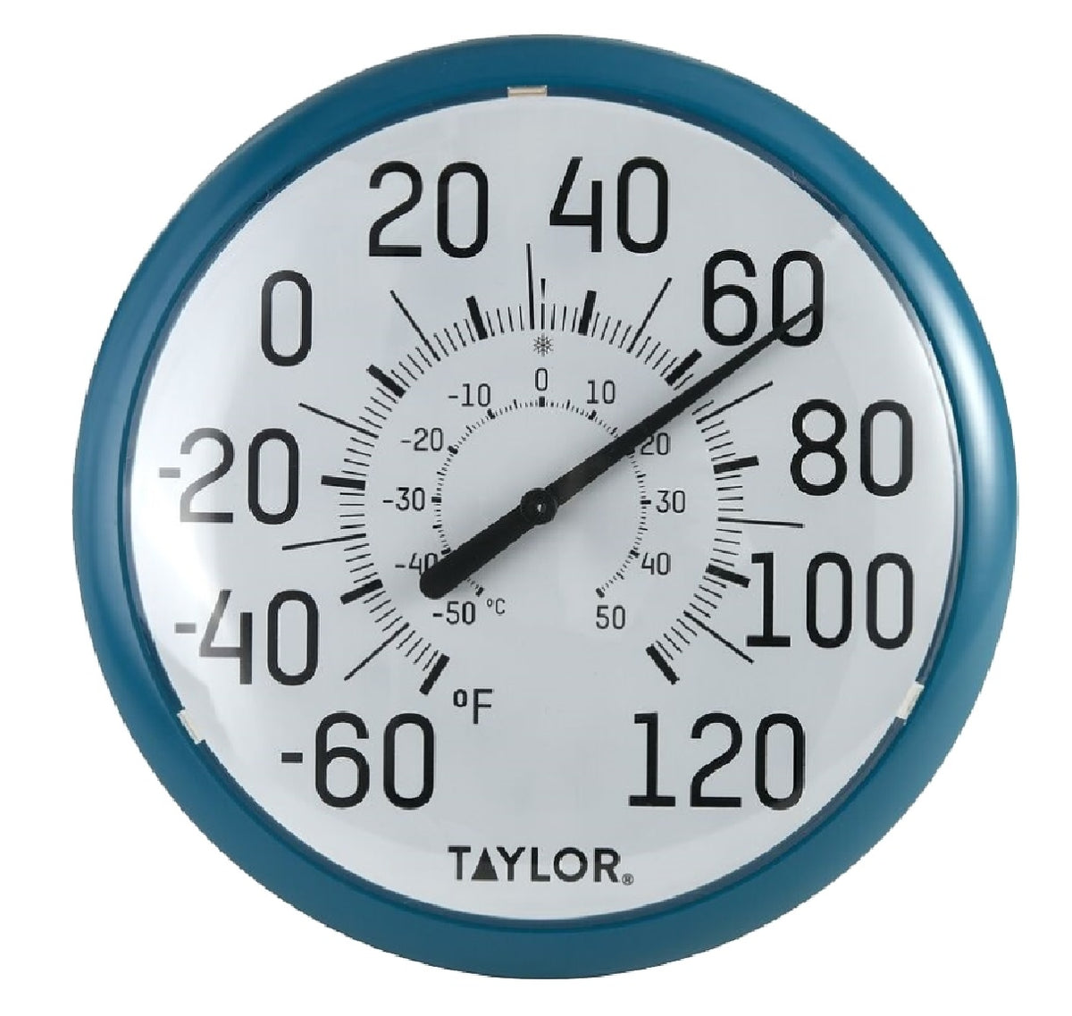 Taylor 6700TE Big & Bold Thermometer, Teal Bezel, 13.25 Inch