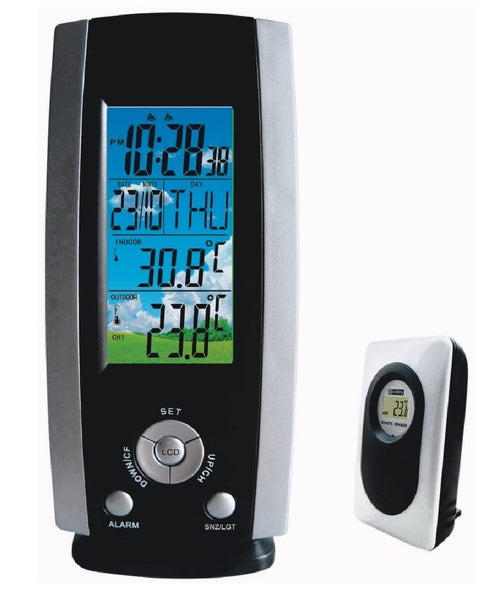 Taylor 1512 Wireless Digital Weather Station Thermometer & Clock