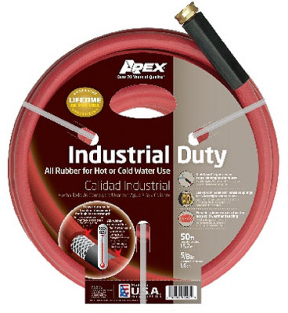 Teknor Apex 8695-50 Industrial Hot Water Rubber Hose, Red, 50 Feet