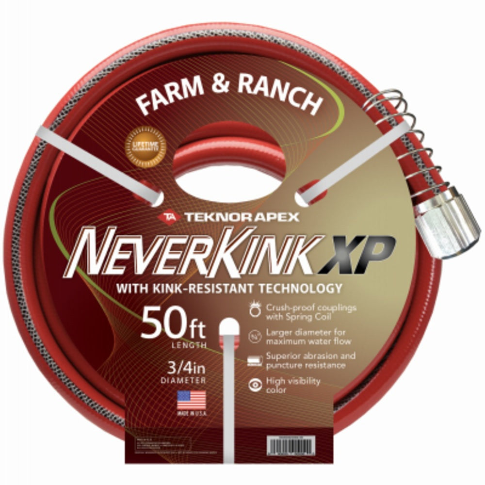 Teknor Apex 9846-50 Neverkink Xtreme Performance Farm and Ranch Hose, 3/4 Inch x 50 Feet