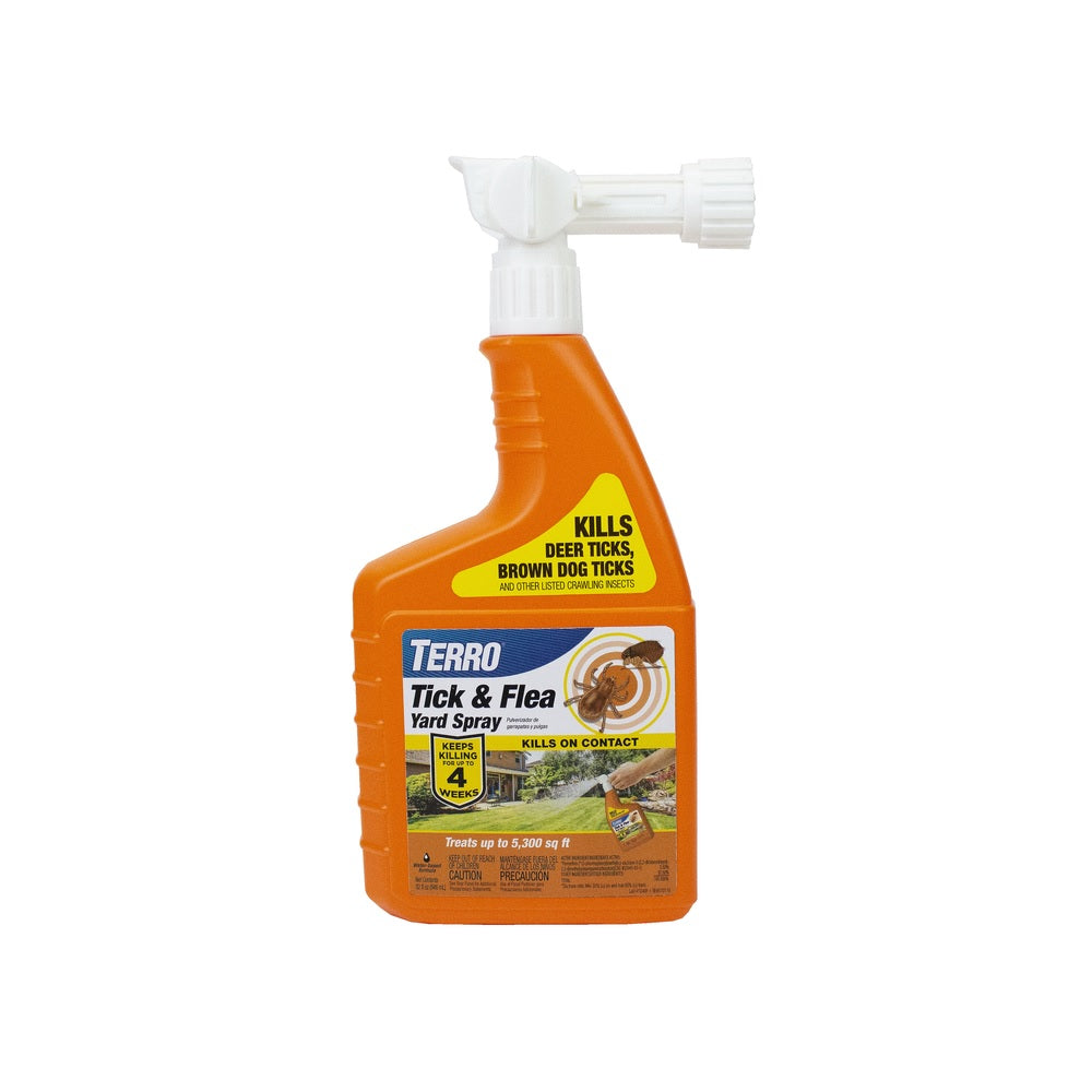 Terro T1240 Tick & Flea Yard Spray, 32 Oz