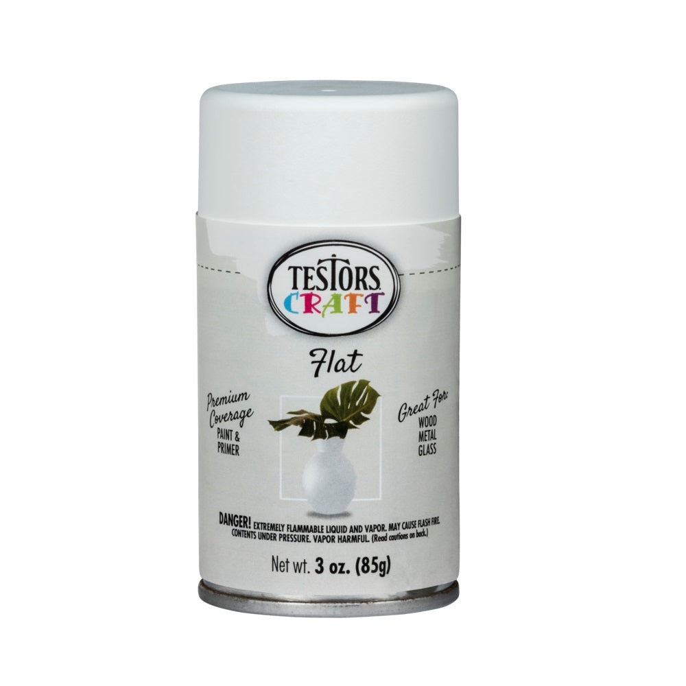 Testor 353610 Craft Paint Aerosol Can, White, 3 Oz