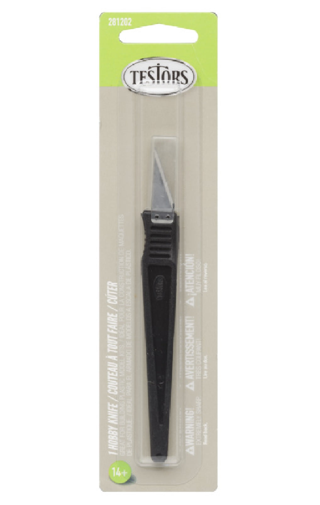 Testor 281202 Disposable Hobby Knife, Black