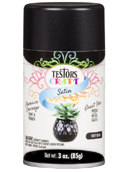 Testors 321203 Craft Paint, Velvet Black