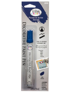 Testors 215155 Decorative Paint Pen, Chisel Tip, Sapphire