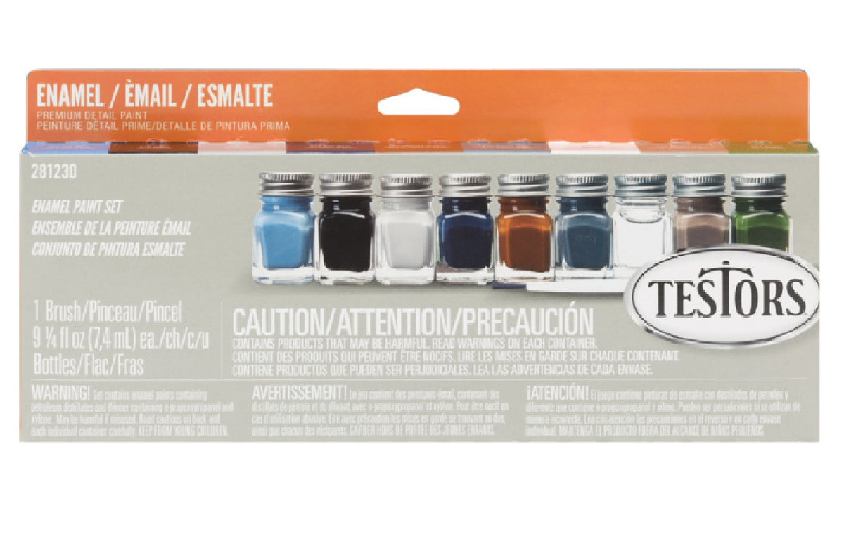 Testors Gloss Enamel Paint Kit