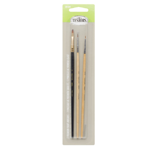 Testors 281207 Paint Brush Set, Gray