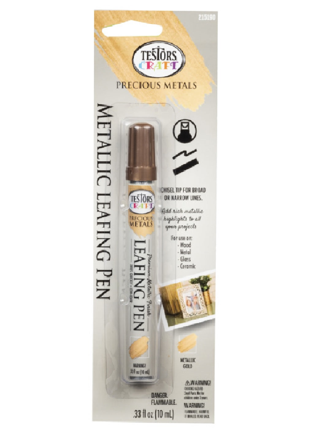 Testors 215190 Paint Leafing  Pen, Metallic Gold