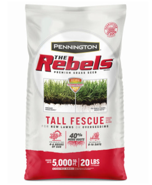 The Rebels 100543730 Tall Fescue Mix Extended Root Grass Seed, 20 Lb