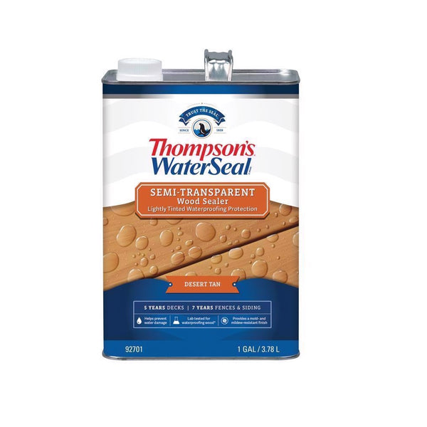 Thompson's WaterSeal TH.092701-16 Waterproofing Wood Stain and Sealer, 1 Gallon