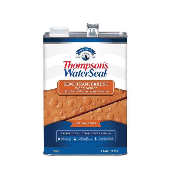 Thompson's WaterSeal TH.092601-16 Waterproofing Wood Stain and Sealer, 1 Gallon