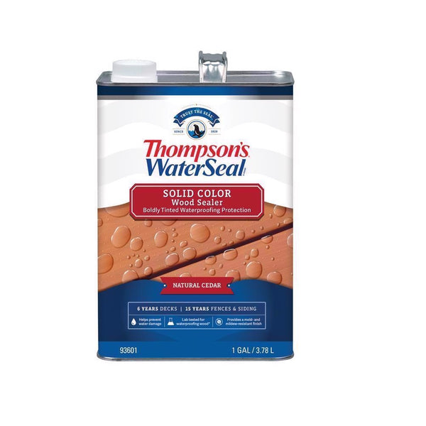Thompson's WaterSeal TH.093601-16 Wood Sealer Waterproofing Wood Stain and Sealer, 1 Gallon
