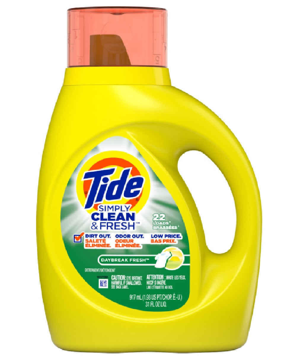 Tide 04472 Simply Clean & Fresh Liquid Laundry Detergent, 31 Ounce