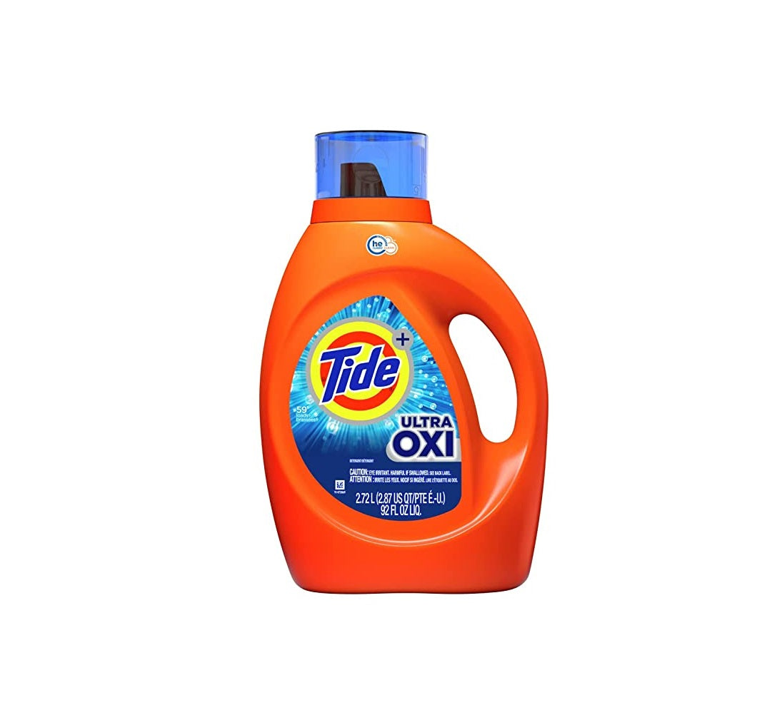 Tide 75264 Ultra Oxi Laundry Detergent, 92 Oz