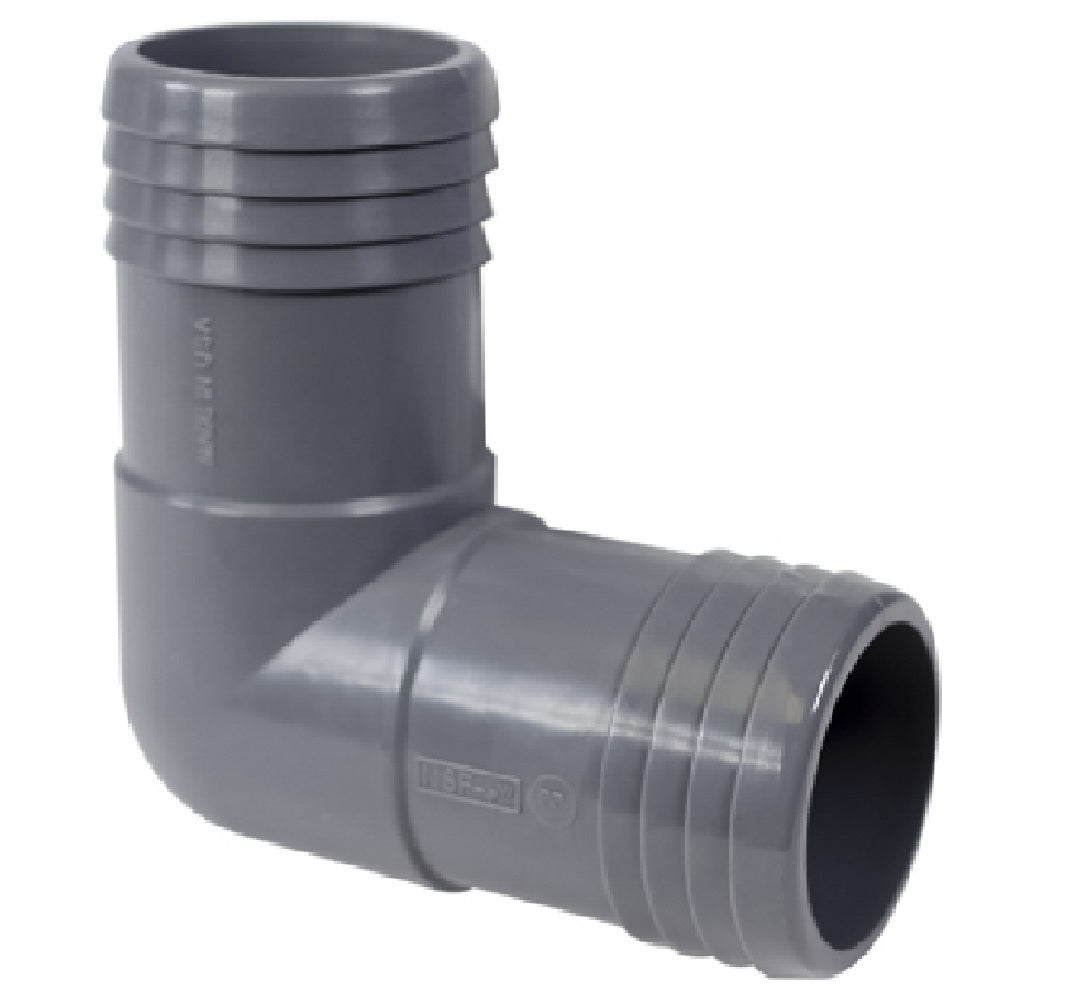 Tigre 1406-015BC Pipe Fitting Insert Elbow, Plastic, 1-1/2 Inch