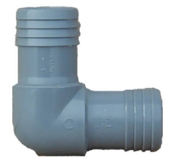 Tigre 1406-005BC Pipe Fitting Insert Elbow, Plastic, 1/2 Inch