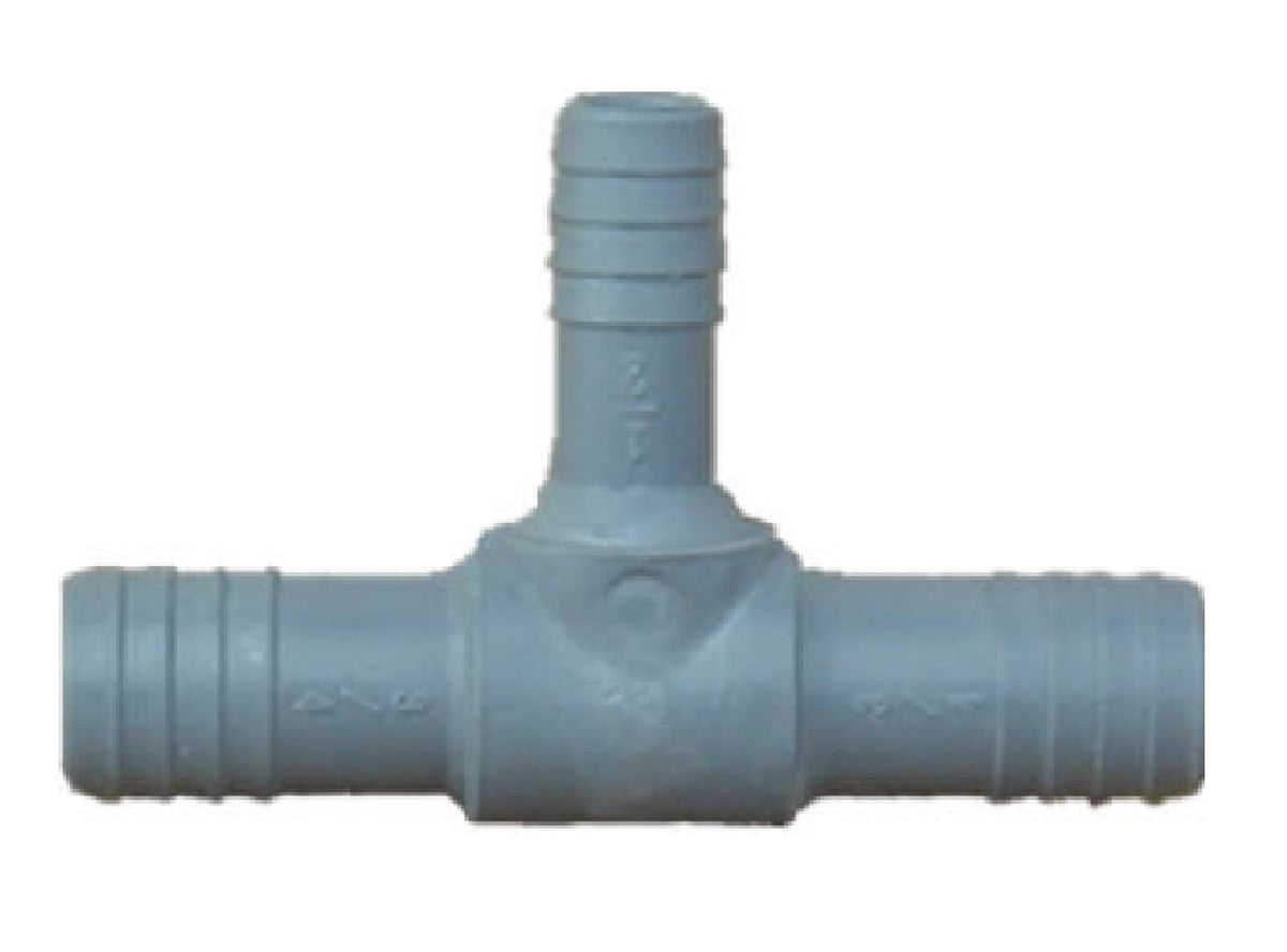 Tigre 1401-007BC Pipe Fitting Insert Tee, Plastic, 3/4 Inch
