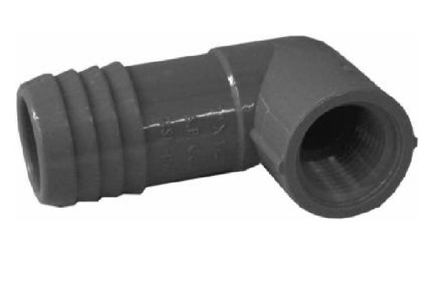 Tigre 1407-130BC Pipe Fitting Poly FPT Insert Reducing Elbow, 1 Inch x 1/2 Inch