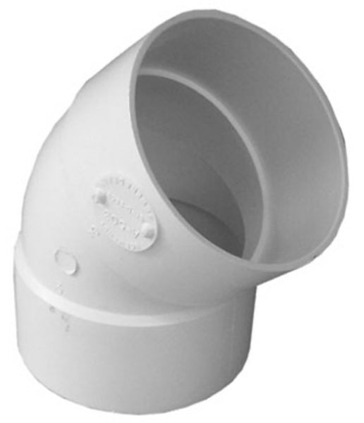 Tigre 36-502 45 Degree Elbow, White, 3 Inch