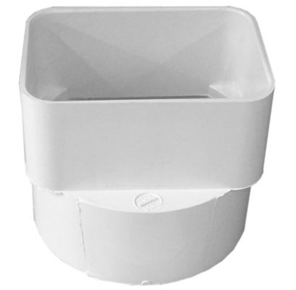 Tigre 36-649 Sewer & Drain Downspout Adapter, White