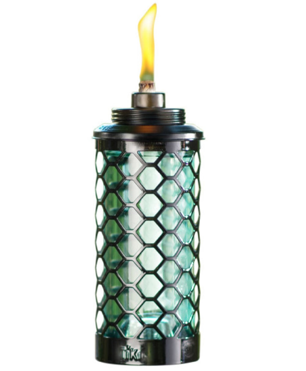 Tiki 1117101 Honeycomb Garden Torch, Blue