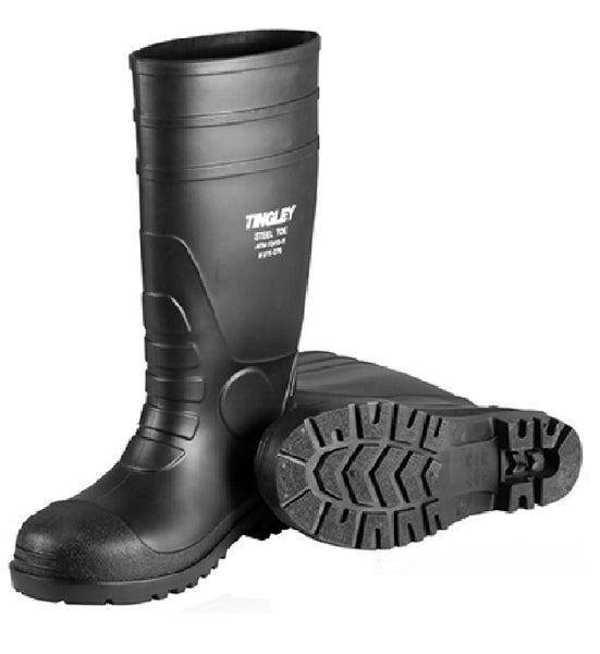 Tingley 31161.04 Plain Toe Knee Boot, Size 4, Black