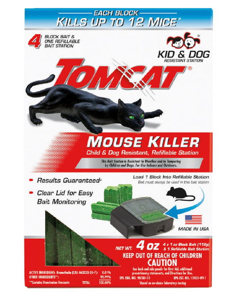 Tomcat 0371710 Refillable Mouse Bait Station