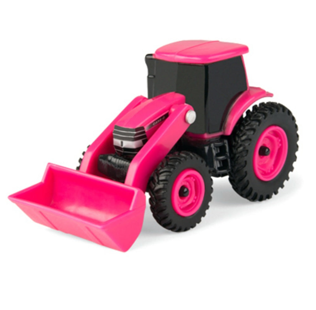 Tomy 46705 1:64 Scale Tractor with Loader, Pink