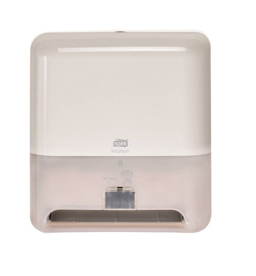 Tork 401142 Hand Towel Roll Dispenser with Sensor, Plastic, White