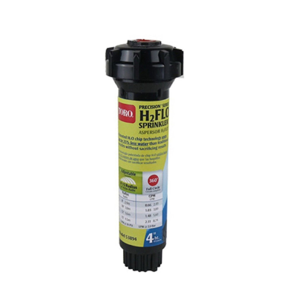 Toro 53894 Adjustable H2FLO Precision Spray Sprinkler, Full Circle