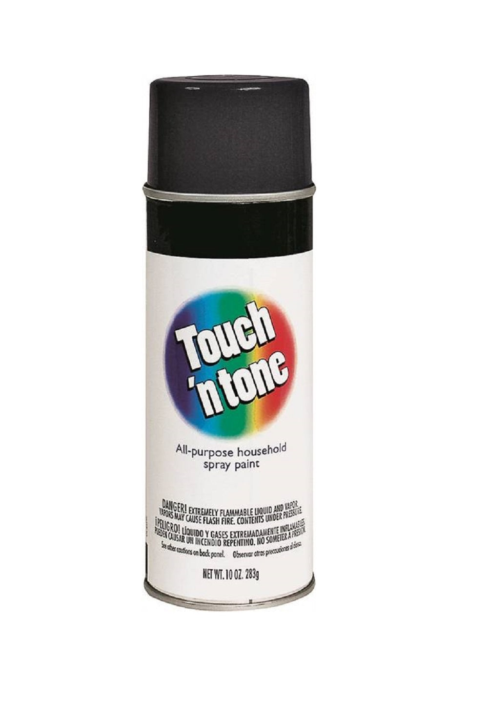 Touch N' Tone 55275830 Spray Paint 10 Oz, Flat Black