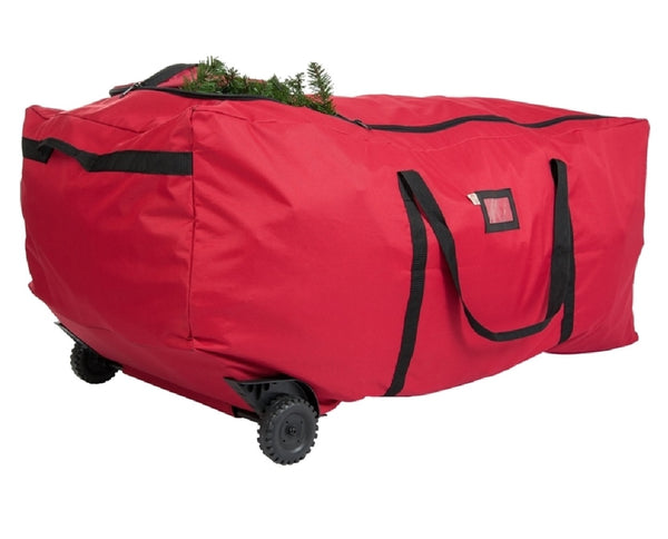 Tree Keeper SB-10237 EZ Rolling Storage Duffel, Polyester, Red