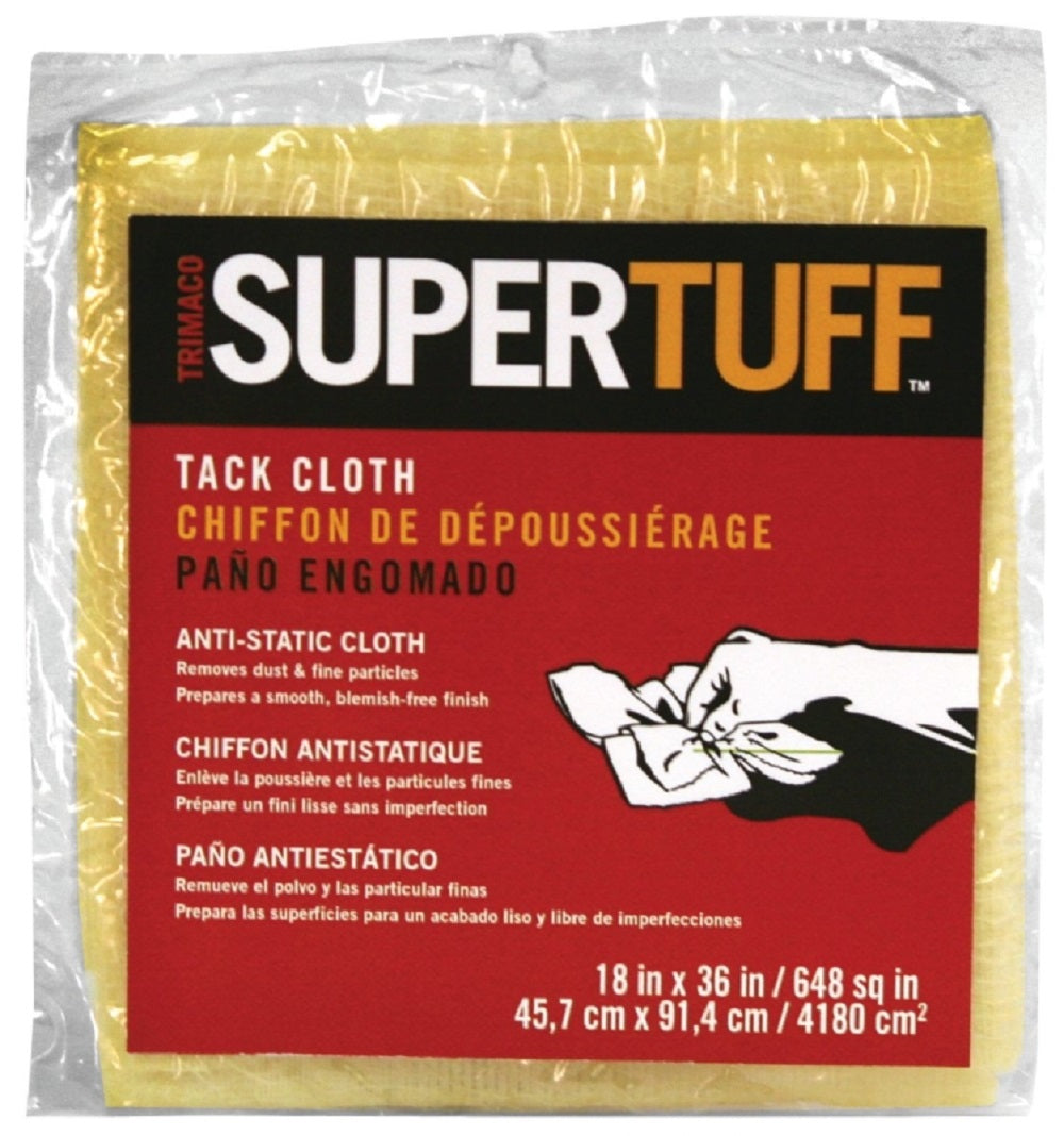 Trimaco 10501 Super Tuff Tack Cloth, 18 in x 36 in, Cotton