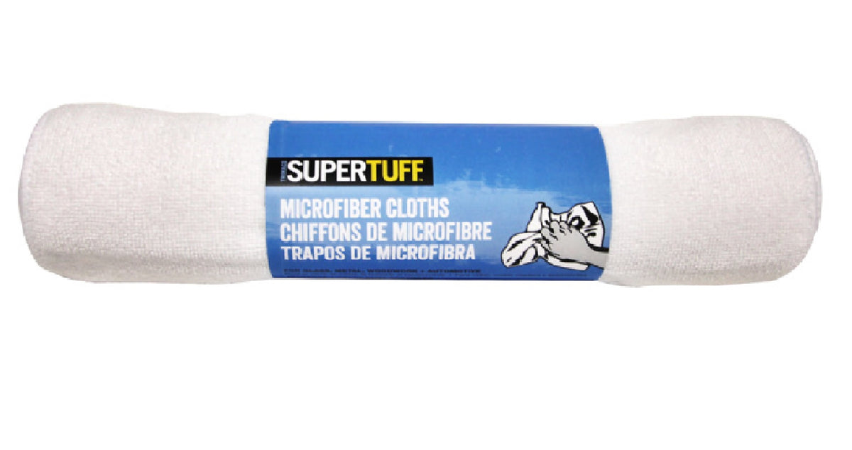 Trimaco 10806/6 Microfiber Wiping Cloths, White