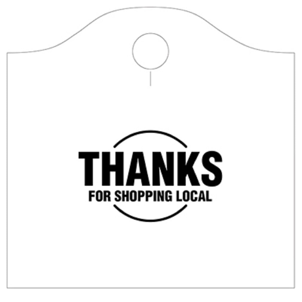Trinity Plastics TVTY2218 Deluxe Merchandise Pull Bag, White