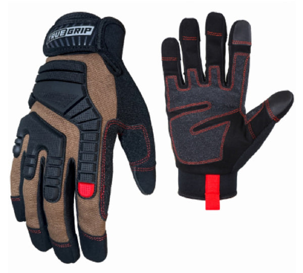 True Grip 98552-23 Men's Duck Canvas Elite Gloves, Large