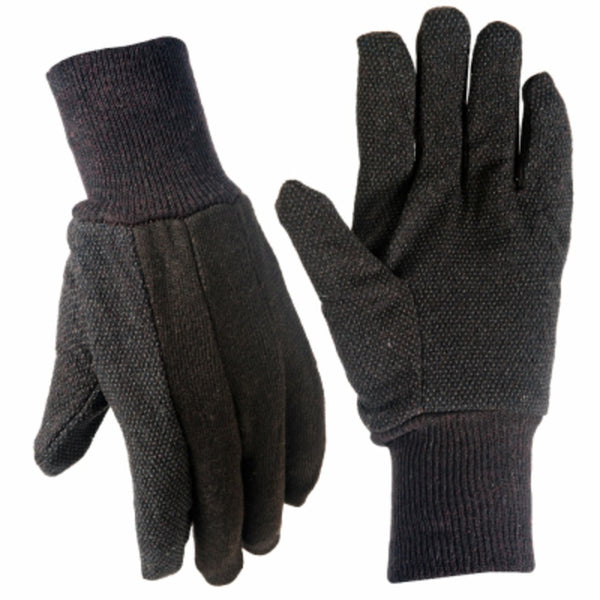 True Grip 9115-26 Men's Jersey Glove, Brown, Small