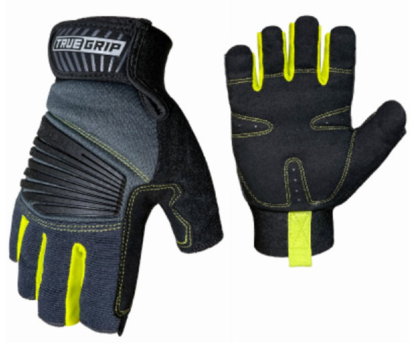 True Grip 98673-23 Pro Fingerless Gloves, Extra Large